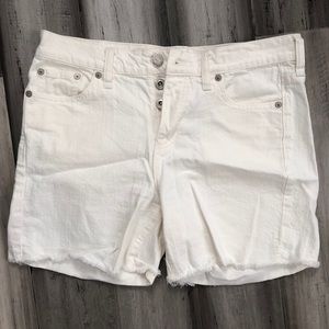 Madewell White Denim Short